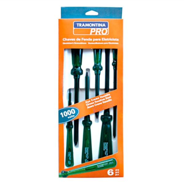 Jogo de Chaves de Fenda e Phillips 6 Peças Isoladas 1000V 44115/406 Tramontina-36215ba9-fb02-4011-9a4e-121a9bcf70b2