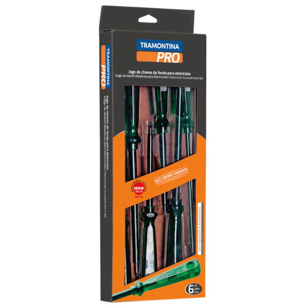 Jogo de Chaves de Fenda e Phillips 6 Peças Isoladas 1000V 44115/406 Tramontina-92e40a77-fc48-4dd4-b31e-cddc8bc208be