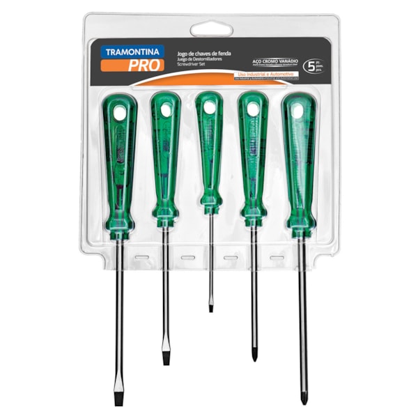 Jogo de Chaves de Fenda e Phillips com 5 Peças Tramontina Pro-c4f1ce01-b08a-4287-9561-c170859d06c4
