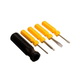 Jogo de Chaves de Fenda e Phillips Mini com 5 peças 3070005000 Vonder