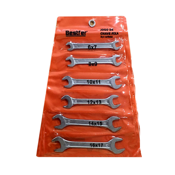 Jogo de Chaves Fixa Aço 6 a 17mm 6pçs BFH1503 Bestfer-c12e10ff-38ab-4052-a749-ed90436a76fb