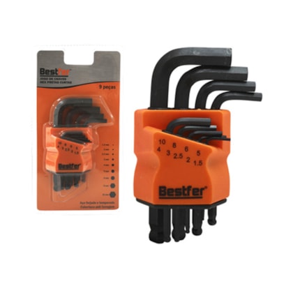 Jogo de Chaves Hex Aço Carbono Curta 9Pçs BFH2809 Bestfer-bdca55d3-3b0c-4e8d-af70-beda38ea5244