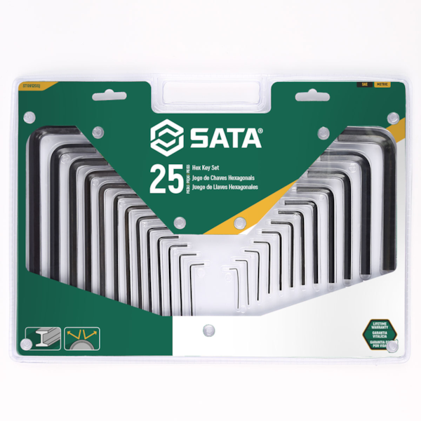 Jogo de Chaves Hexagonais 25 pcs ST09120SJ Sata-3f1d5360-40ce-4d2a-bd56-879baacca3f4