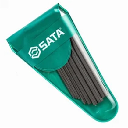 Jogo de Chaves Hexagonais Curta 1/16 a 1/4 Pol 8 Peças ST09148L Sata-1d70c554-1783-4941-9968-36a34e8920ce