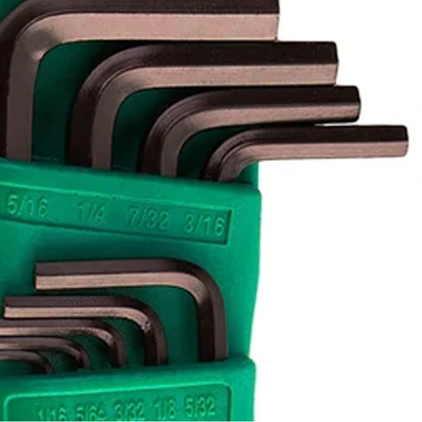 Jogo de Chaves Hexagonais Curta 1/16 a 5/16 Pol 9 Peças ST09150L Sata-55780641-6061-4920-b330-bc00b5b28ea6