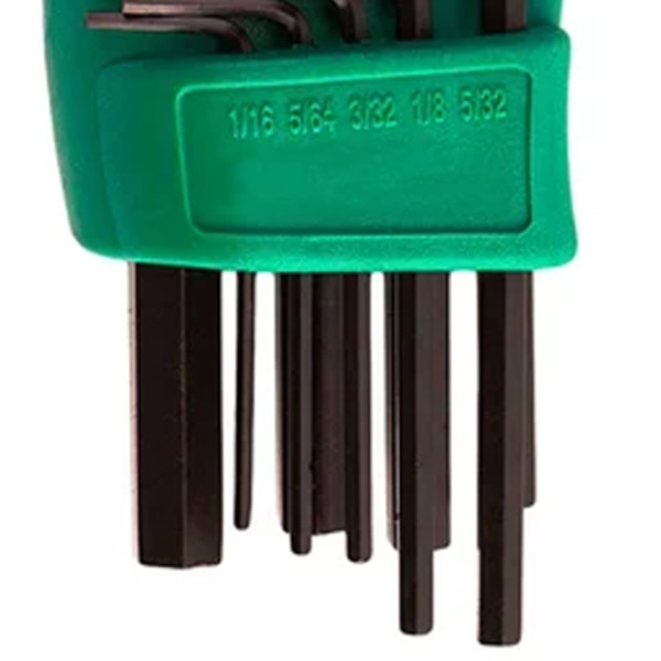 Jogo de Chaves Hexagonais Curta 1/16 a 5/16 Pol 9 Peças ST09150L Sata-be5ed599-2cdb-4e49-a34c-95c2164db456