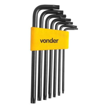 Jogo de Chaves Hexalobular T10 - T40 7 Peças VTX-5 Vonder-5c0463c0-4e60-402e-84e9-553bb6e7a133