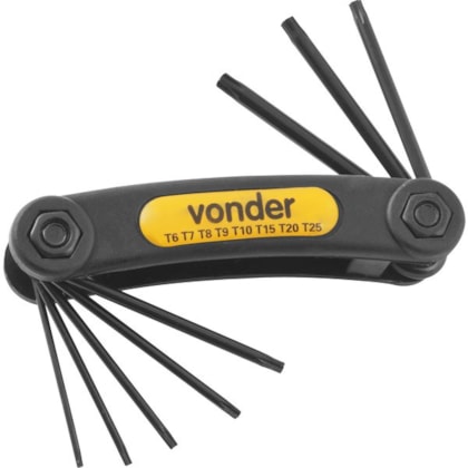 Jogo de Chaves Torx com 8 Peças T6 a T25 Vonder-320a4ff9-7d6c-4e6a-92da-15a05912f082