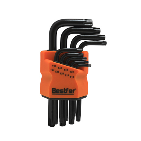 Jogo de Chaves Torx Curta Aço com Guia 9pçs BFH2812 Bestfer-b484809b-76a3-4f7c-bd9e-9576ac32d4a3