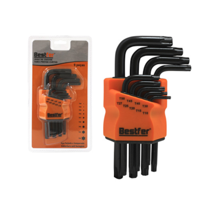 Jogo de Chaves Torx Curta Aço com Guia 9pçs BFH2812 Bestfer-38acb328-3863-4c73-802c-819df6e04d99