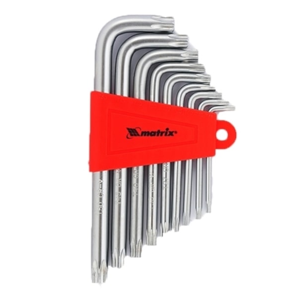 Jogo de Chaves Torx Curta T10 a T50 9 Peças 123059 MTX-28c13026-094e-4254-ba6c-5349b2cc3ec6