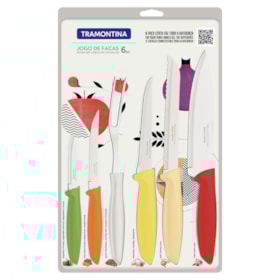 Jogo de facas 6 Peças em Aço Inox 23498/951 Tramontina
