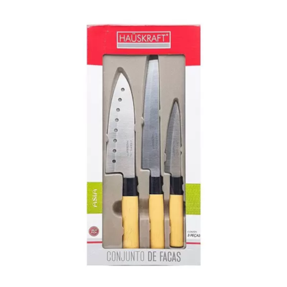 Jogo de Facas Ásia em Inox 3 Pçs FCH-J901 Hauskraft-e3de4d9e-2ffc-47ae-8261-2f95098170a4