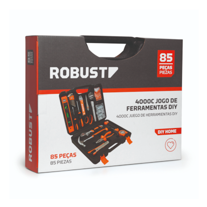 Jogo de Ferramentas DIY 85 Peças 4000C 3370161 Robust-4dab639c-d71d-4ef3-af91-692d2fc514ee