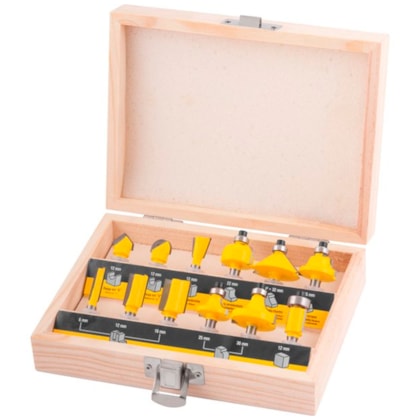 Jogo de Fresas para Madeira com 12 Peças Vonder-031fcad1-e5bd-4d60-a448-6f0cf2a776bf