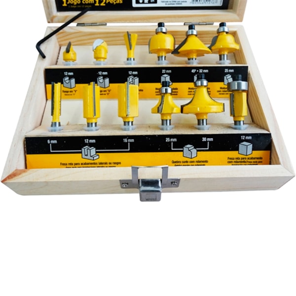 Jogo de Fresas para Madeira com 12 Peças Vonder-c3a6dba2-2dd7-4aa5-a588-3de024395a45
