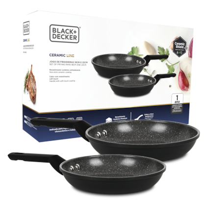 Jogo De Frigideira 2Pç Cerâmico BXCWHCFP005 Black&Decker-5d4b0473-060d-4bf8-b2be-fbcab2e167d4