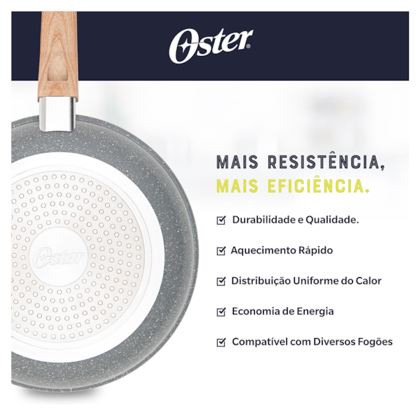 Jogo De Frigideiras 18cm 1,2L e 22cm 1,5L Antiaderente Marble Edition Dark Grey 15217802 Oster -a53f5b43-eff0-44e9-bdb6-c685cd340577