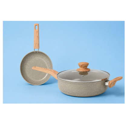 Jogo De Frigideiras 20cm e 24cm 2,7L Antiaderente Marble Edition Cinza Dust 15218903 Oster -9fde9262-16e4-43ec-ab12-d54d1332e996