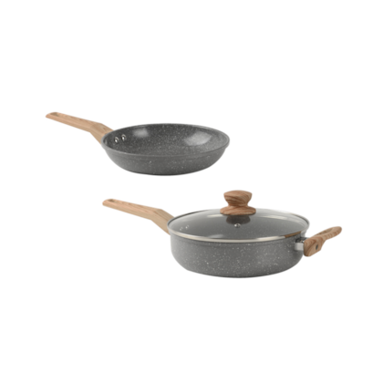 Jogo De Frigideiras 20cm e 24cm 2,7L Antiaderente Marble Edition Dark Grey 15217903 Oster-d9e83c72-1eba-41dd-a7fd-08b3185dfb82