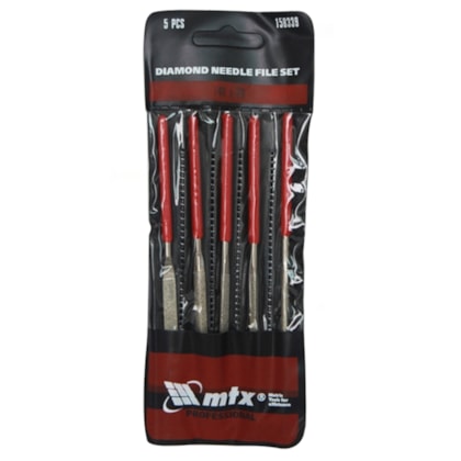 Jogo de Lima Agulha Diamantada Com 5 Peças MTX-cda0c270-3687-4885-b5f6-9cf1c9787b15
