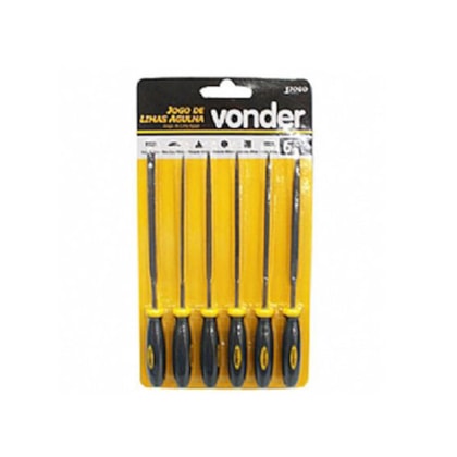 Jogo de Limas Agulha Com Cabo 6 peças Vonder-20aedc6f-baf0-45bc-a3fc-c9cc7d2bf397