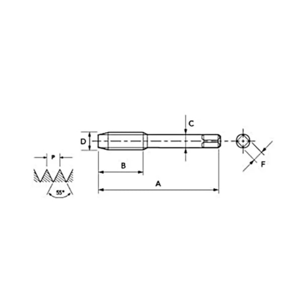 Jogo de Macho Manual HSS BSW 5/16 x 18 Fios 3 Peças 3501 OSG -ac958367-458e-4f05-965b-d6566452ecce