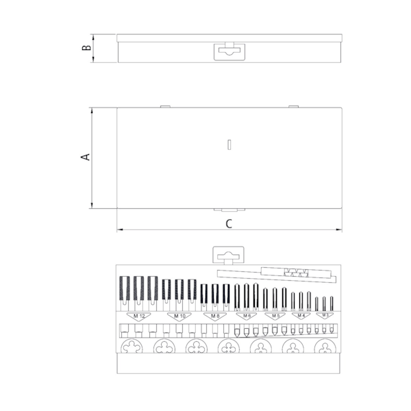 Jogo de Machos e Cossinetes 32 peças 44080/432 Tramontina PRO-d57736a0-b2e5-4aee-9e0d-d1877f34adef