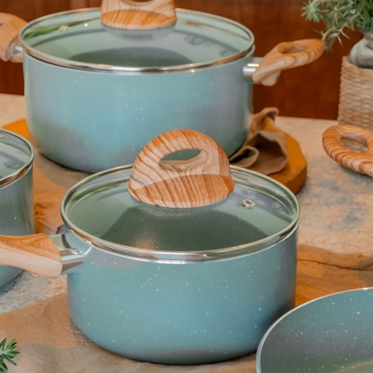 Jogo de Panela Cerâmica Antiaderente Botanika 5Pçs em Alumínio C/Indução 4815102 Verde Brinox -20ef9bf2-8ea0-4b80-9881-78672be84840