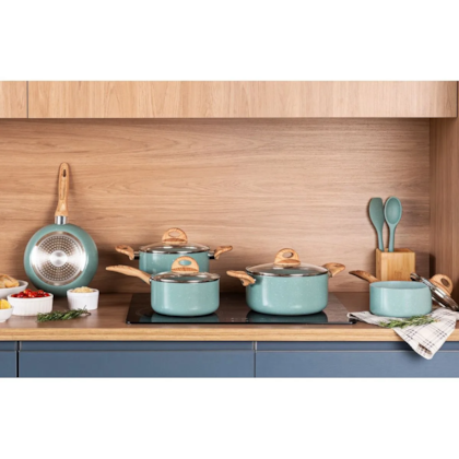 Jogo de Panela Cerâmica Antiaderente Botanika 5Pçs em Alumínio C/Indução 4815102 Verde Brinox -c991f110-6c6e-4617-8c2b-a5a063dc50c3