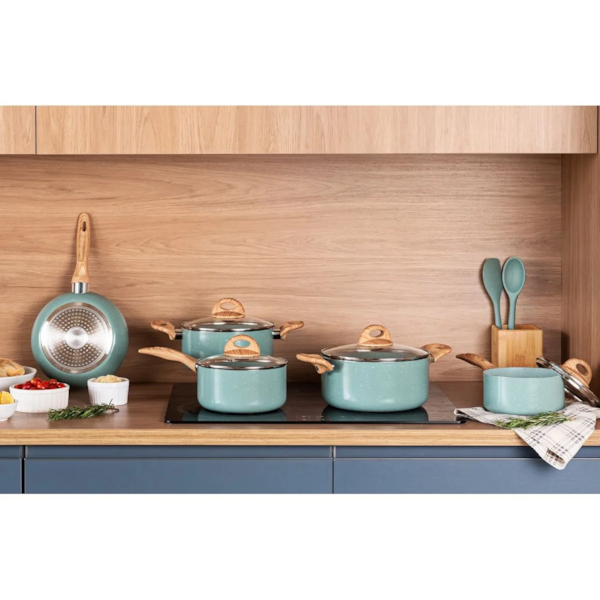 Jogo de Panela Cerâmica Antiaderente Botanika 5Pçs em Alumínio C/Indução 4815102 Verde Brinox -447d37f6-bef3-49f8-9554-dff967362241