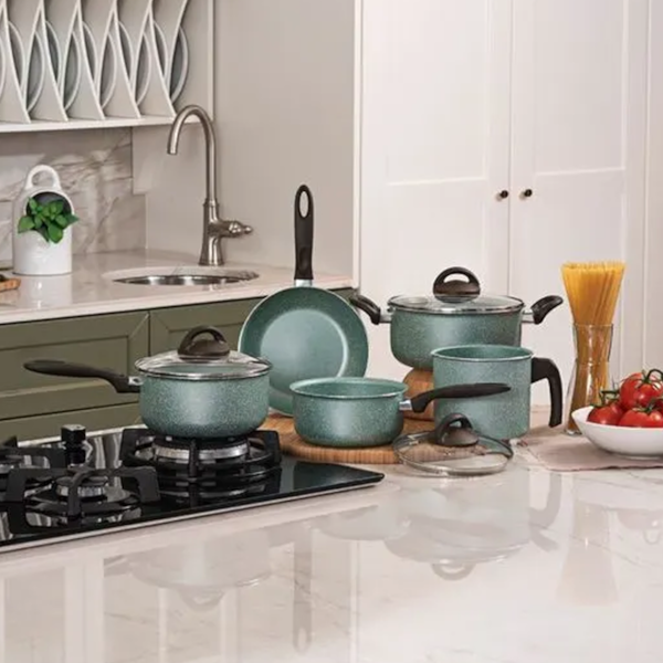 Jogo de Panela Cerâmica Antiaderente Life Suprema 5Pçs em Alumínio Verde 7245100 Brinox -74cf2f83-49e3-4608-81e2-df444f427b1d
