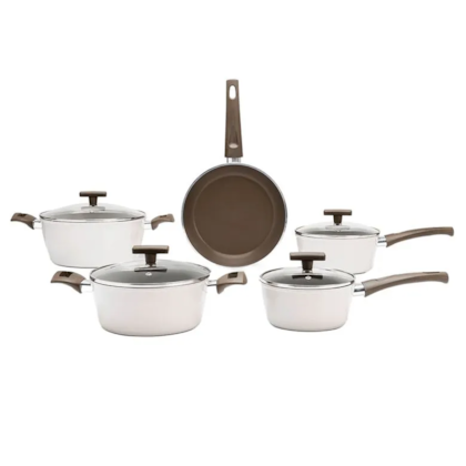 Jogo de Panela Cerâmica Antiaderente Organika 5Pçs em Alumínio Com Indução 4816100 Brinox -ee6a9792-eca8-4142-89dd-0d8df2a0a1b8