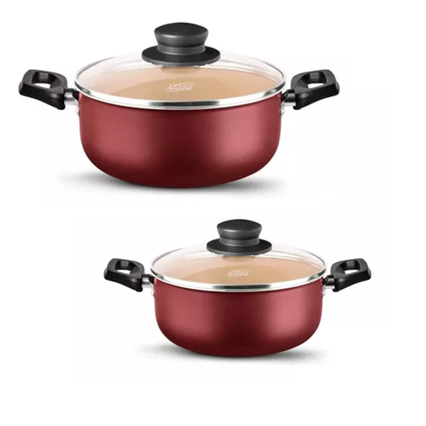 Jogo De Panelas Antiaderentes Em Alumínio Cereja Seletta 8 Peças 8837 MTA-29443f40-5d71-4436-898f-f3418642b7c5