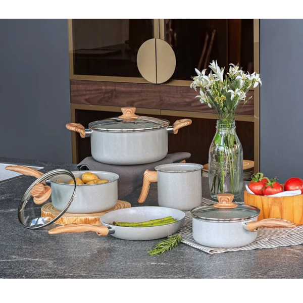 Jogo de Panelas Cerâmic Life Easy Em Alumínio 5pçs Gris 4789/126 Brinox-71f7917f-e205-4157-b76f-30a7f18f9974