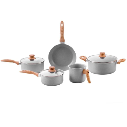 Jogo de Panelas Cerâmic Life Easy Em Alumínio 5pçs Gris 4789/126 Brinox-16094233-a407-4951-8b23-571753258336