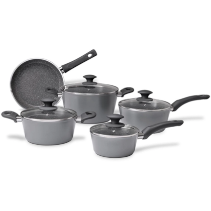 Jogo de Panelas Cerâmic Life Optima Alumínio Antiaderente Indução 5Pçs Stone 4799/102 Brinox-85e61d8c-724d-463f-986a-35044dbb70e2