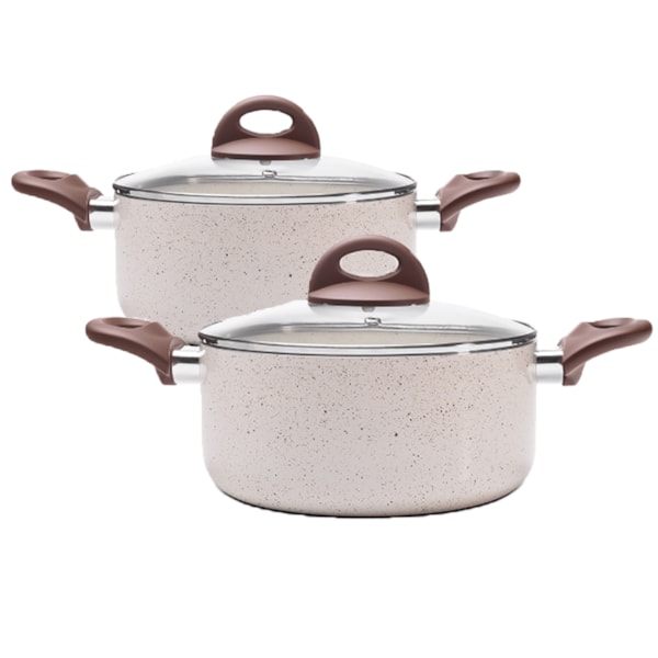Jogo de Panelas Cerâmic Life Smart Plus em Alumínio 8pçs Vanilla 4791105 Brinox-1260e8fd-fffb-4592-b65a-c761ec2b9284