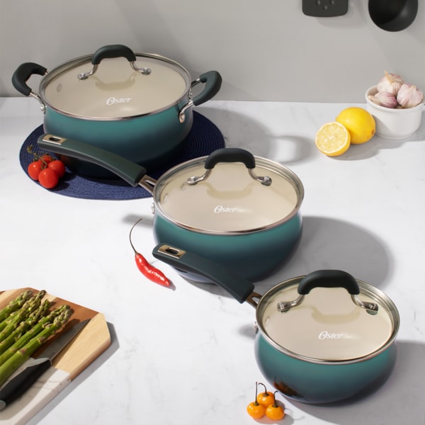Jogo de Panelas Cerâmica Corbet em Alumínio Indução 5Pçs Blue Petrol 94243.08 Oster-0fff8dd4-1ec1-48bd-a4a7-b38c7b93b004