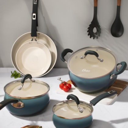 Jogo de Panelas Cerâmica Corbet em Alumínio Indução 5Pçs Blue Petrol 94243.08 Oster-0dd4c17d-b672-4ba2-b0df-a95039c6a374