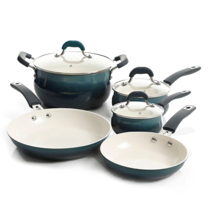 Jogo de Panelas Cerâmica Corbet em Alumínio Indução 5Pçs Blue Petrol 94243.08 Oster-3e6910ae-19f8-41af-9bd2-85d1a33c4daf