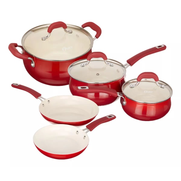 Jogo de Panelas Cerâmica Corbett em Alumínio Indução 5Pçs Red Velvet 94244.08 Oster-80518675-a881-492c-bde2-724c55825e3c