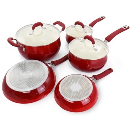Jogo de Panelas Cerâmica Corbett em Alumínio Indução 5Pçs Red Velvet 94244.08 Oster-3a154be8-b67f-4ca6-9c29-f0089b98544a