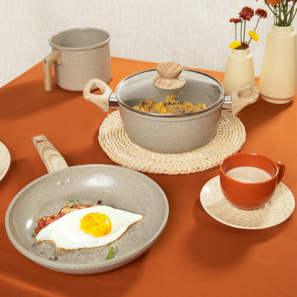 Jogo de Panelas Marble Edition com Revestimento Cerâmico Alumínio 4Pçs Cinza Dust 143887.06 Oster-1ded4e3e-b859-46b9-9e91-4417ec74b202