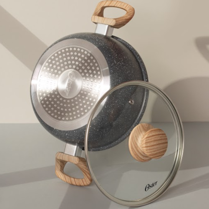 Jogo de Panelas Marble Edition com Revestimento Cerâmico Alumínio 4Pçs Dark Grey 143888.06 Oster -0553f118-8963-45b1-b7c6-c07ed78bb0e7