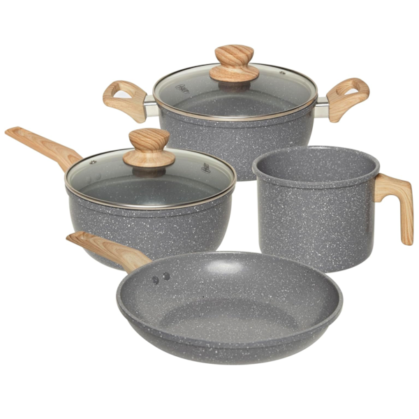 Jogo de Panelas Marble Edition com Revestimento Cerâmico Alumínio 4Pçs Dark Grey 143888.06 Oster -641f4fea-3506-449b-8274-f22aedb4e97d