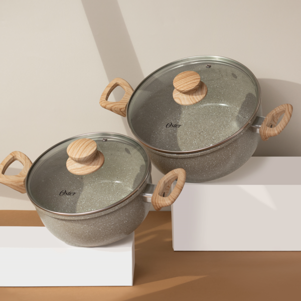 Jogo de Panelas Marble Edition com Revestimento Cerâmico Alumínio 5Pçs Cinza Dust 130063.09 Oster-d6616eca-39a7-46dd-8798-4f68240a6c60