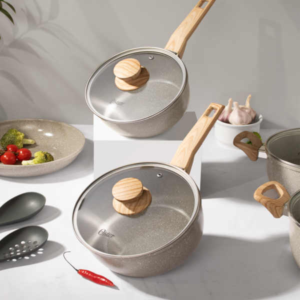 Jogo de Panelas Marble Edition com Revestimento Cerâmico Alumínio 5Pçs Cinza Dust 130063.09 Oster-9a9dd362-f439-445b-90f5-cc0fc85ac878