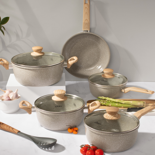 Jogo de Panelas Marble Edition com Revestimento Cerâmico Alumínio 5Pçs Cinza Dust 130063.09 Oster-b7bb8152-b137-45c3-b512-0721ac076be0