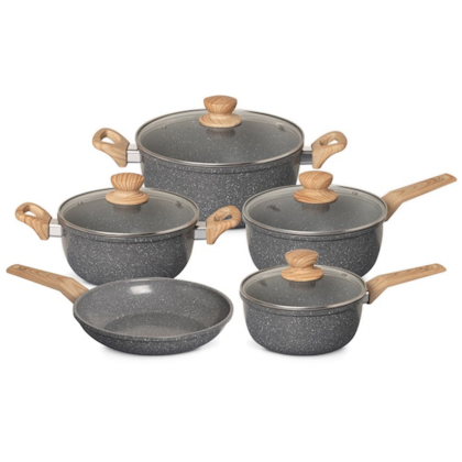 Jogo de Panelas Marble Edition com Revestimento Cerâmico Alumínio 5Pçs Dark Grey 130062.09 Oster-dc1d8579-d1d2-4f08-a55a-6edb343a7569